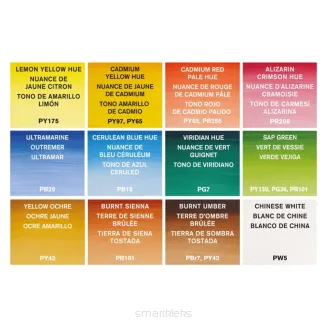 Farby Akwarelowe Kieszonkowe Winsor&Newton Cotman 12 Kolorów SmartKleks.pl
