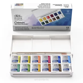 Farby Akwarelowe Kieszonkowe Winsor&Newton Cotman 12 Kolorów SmartKleks.pl