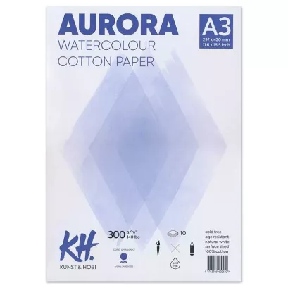 Papier do Akwareli AURORA 100% Bawełna Cold Pressed smartkleks.pl