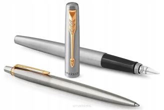 Zestaw Prezentowy Parker Długopis Pióro Wkłady Naboje Torebka 2093257 - 4