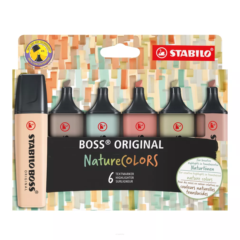 Zakreślacze Stabilo Boss Original Nature Colors 6szt. SmartKleks.pl