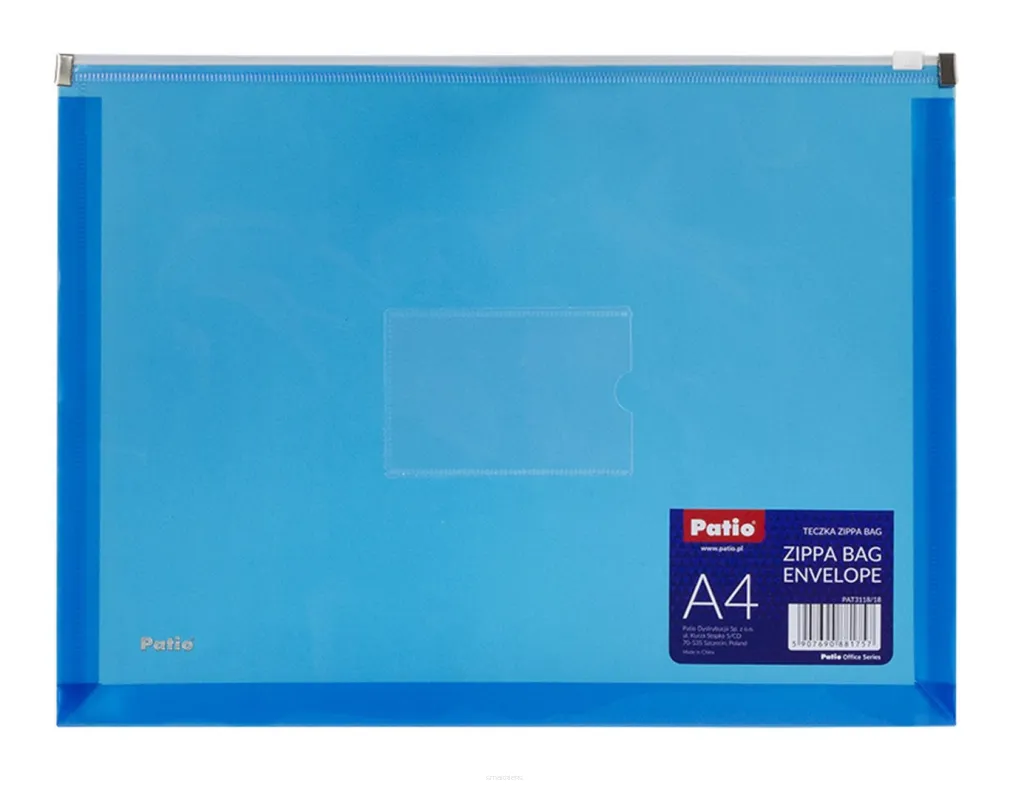 TECZKA ZIPPA BAG A4 3118 PATIO NIEBIESKA