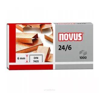 Zestaw Zszywki Miedziane Novus 24/6 - 2