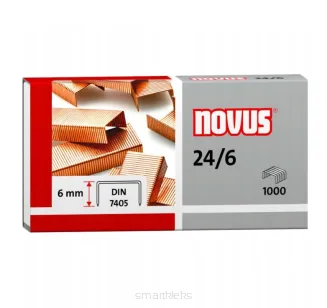 Zestaw Zszywki Miedziane Novus 24/6 - 2