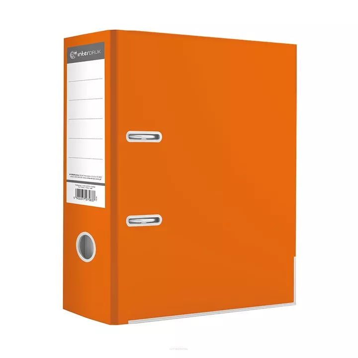 Segregator  A4 75mm Pomarańczowy Interdruk   SmartKleks.pl