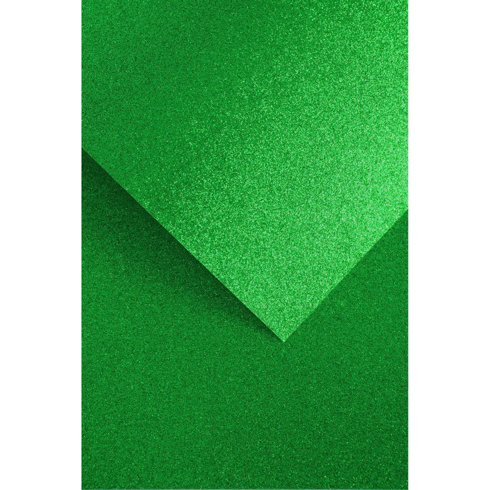 Karton Ozdobny Brokatowy Zielony Galeria Papieru 1 Arkusz SmartKleks.pl