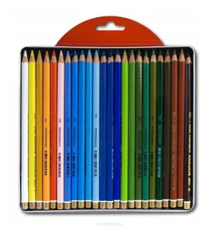 Kredki Ołówkowe Artystyczne Koh-I-Noor Polycolor 24szt Metal