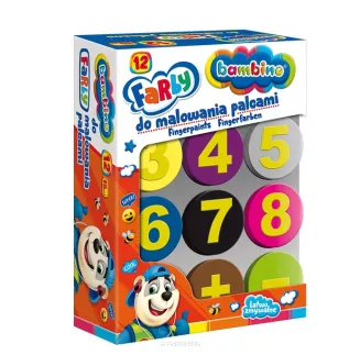 Farby do malowania palcami Bambino 12 kolorów