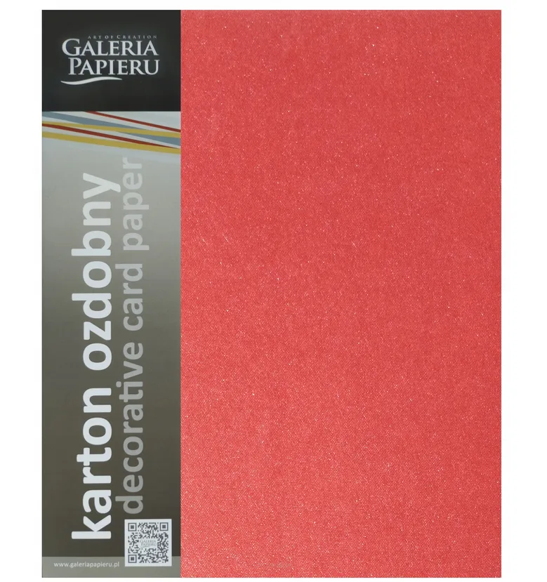 Karton Ozdobny Iceland Czerwony A4 Galeria Papieru smartkleks.pl