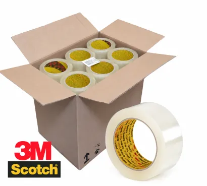 Taśma Pakowa SCOTCH 371 karton 36 rolek 50mm x 66m bezbarwna transparentna