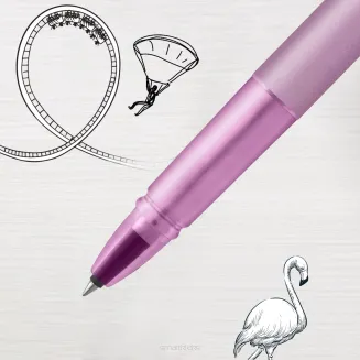 Pióro kulkowe Parker Vector XL Metaliczny liliowy lakier na mosiądzu Ozdobne etui