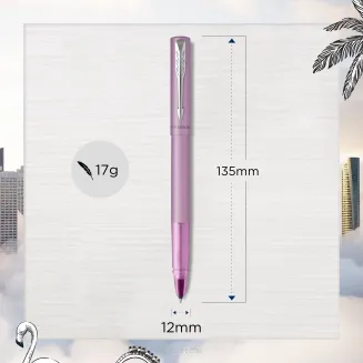 Pióro kulkowe Parker Vector XL Metaliczny liliowy lakier na mosiądzu Ozdobne etui