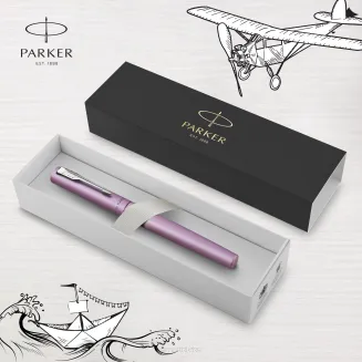 Pióro kulkowe Parker Vector XL Metaliczny liliowy lakier na mosiądzu Ozdobne etui