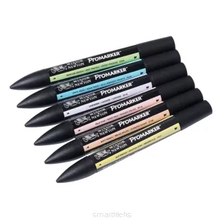 Winsor&Newton promarker pastel tones zestaw 6 kolorów