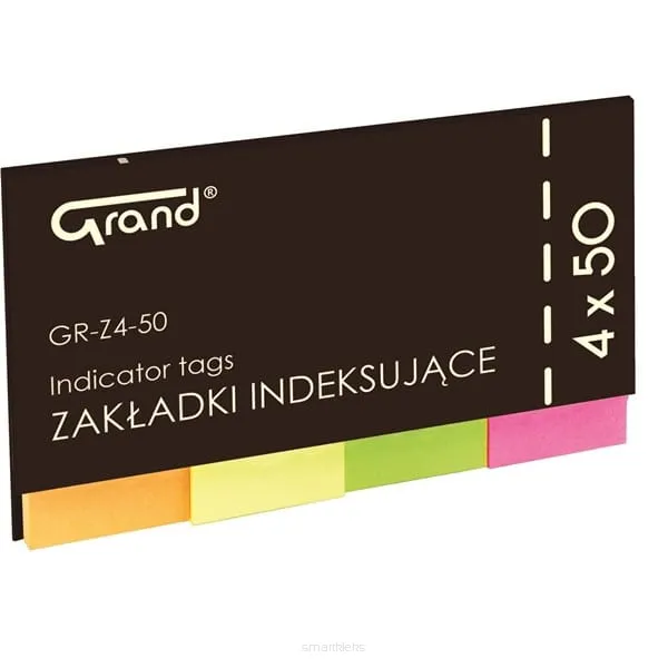 ZAKŁADKI INDEKSUJĄCE 20X50 4KOL.NEON