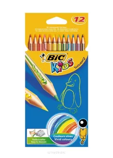 Kredki ołówkowe BiC Kids Tropicolors 12 kolorów