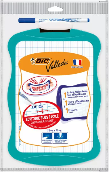 BIC Kids Velleda tablica + marker + wymazywacz Pouch smartkleks.pl