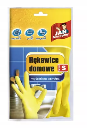 Rękawice Domowe Wielorazowe Lateks Rozmiar S Jan Niezbędny