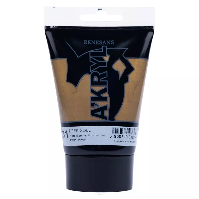 Farba Akrylowa Renesans 100ml 31 Złoto Ciemne