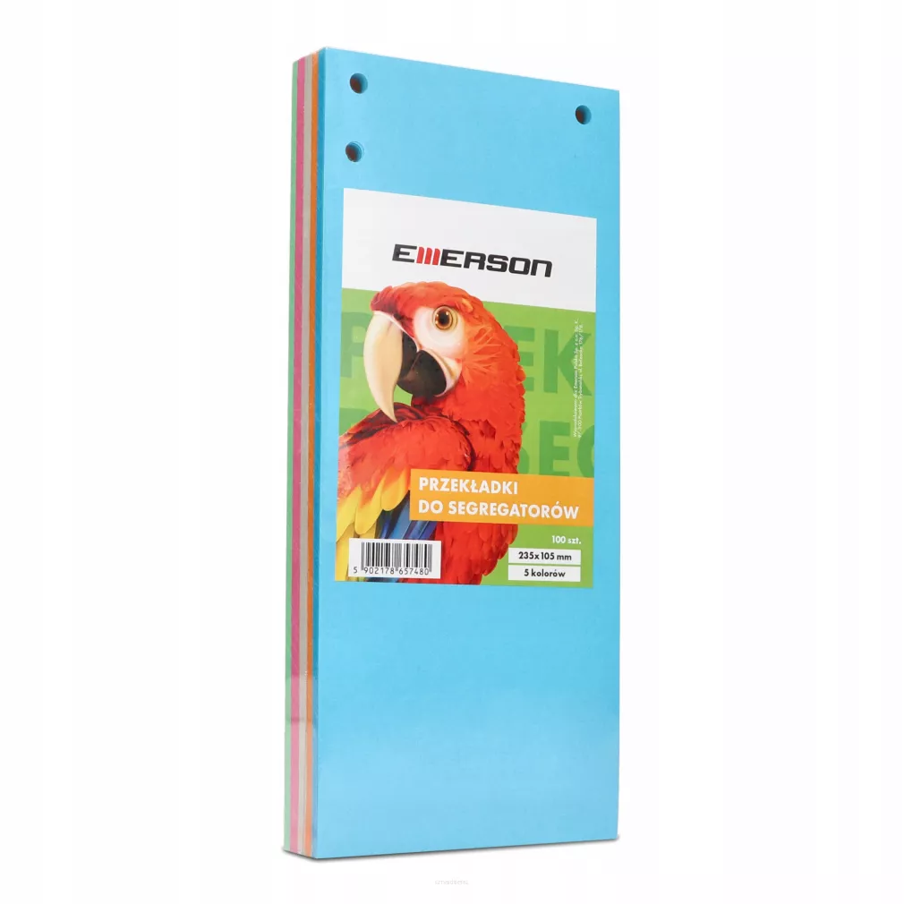 Przekładki do Segregatorów 1/3 A4 100szt Miks Emerson  SmartKleks.pl