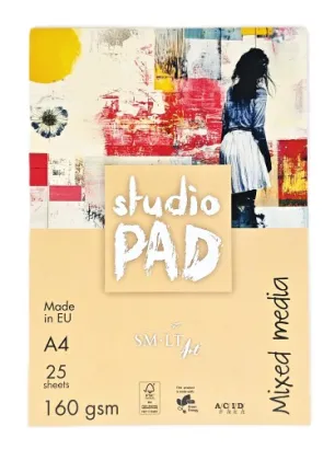SMLTArt Studio Pad MIX MEDIA A4 160gsm 25 arkuszy