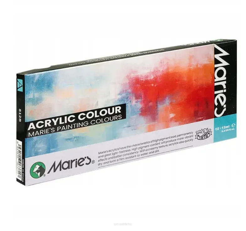 FARBY AKRYLOWE  12KOL MARIES 12ML KW TRADE