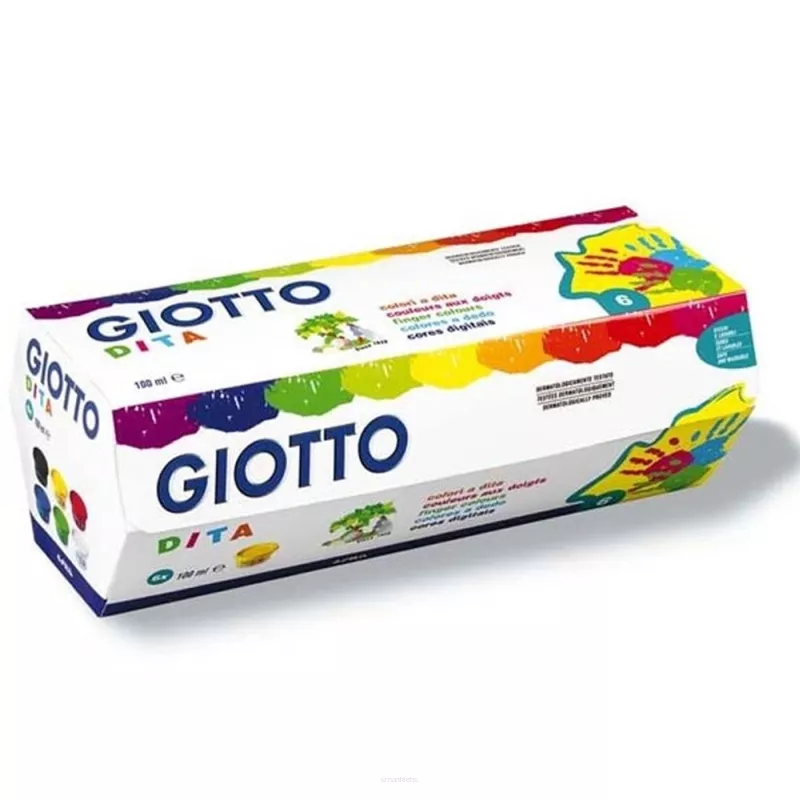 Farby do malowania palcami Giotto 6 kolorów