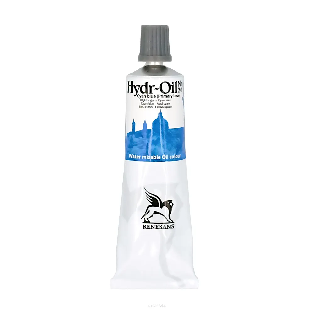 Farba Olejna Renesans Hydr-Oil 60 ml Cyjan Blue (Primary Blue) 30 smartkleks.pl