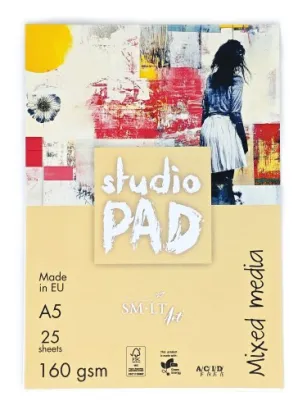 SMLTArt Studio Pad MIX MEDIA A5 160gsm 25 arkuszy