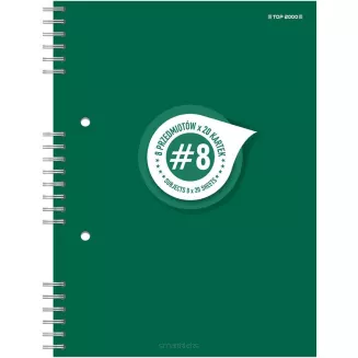 5x Kołozeszyt B5/160k Kratka Top-2000 Studentbook 8 smartkleks.pl