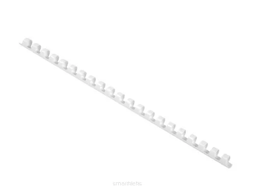 Grzbiety Plastikowe do Bindowania 14mm A4 Białe  SmartKleks.pl