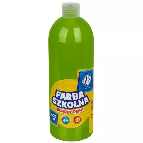 Farba Szkolna 1000 ml Limonkowa Astra