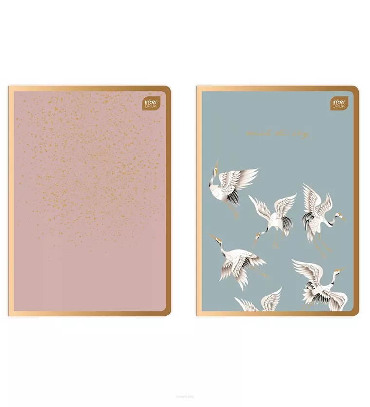 Zeszyt A5 Kratka Metalic Satin Gold 96k. Interdruk