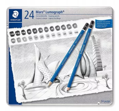 Zestaw Ołówków Staedtler  Mars Lumograph 24cz.