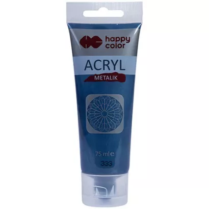 Farba Akrylowa Happy Color 75ml Granatowy (Metalik) 333