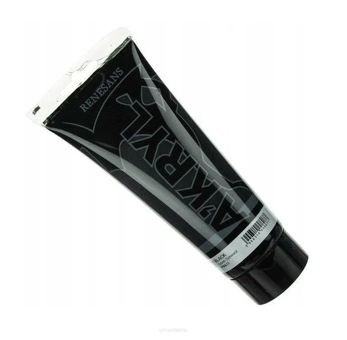 Farba Akrylowa Renesans 200ml 27 Black Czerń smartkleks.pl