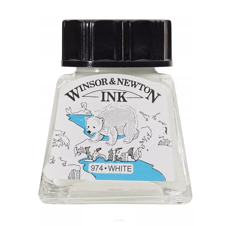 Tusz Rysunkowy Winsor & Newton Biały 974 smartkleks.pl
