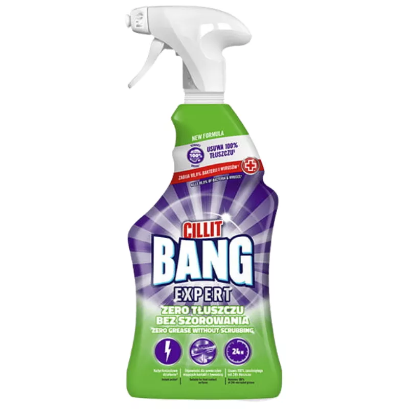 Cillit Bang Expert Zero Tłuszczu Płyn do Zatłuszczonych Powierzchni Spray 750ML