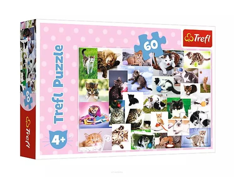 Puzzle Trefl 60 Elementów Koci Świat SmartKleks.pl