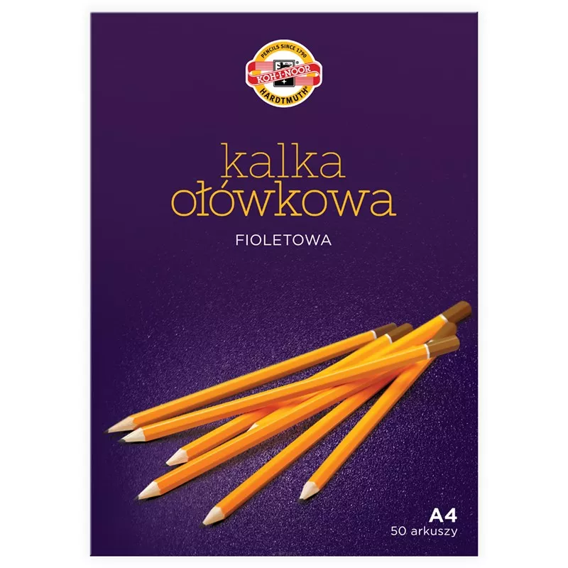 Kalka Ołówkowa Fioletowa Koh-I-Noor 50 ark. smartkleks.pl
