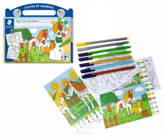 Cienkopisy Staedtler Triplus + Kolorowanka Zestaw