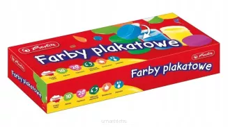 Farby plakatowe Herlitz 10 kolorów  SmartKleks.pl