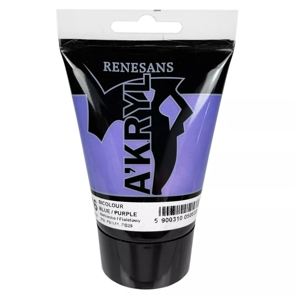 Farba Akrylowa Renesans 100ml 76 Niebiesko Fioletowy