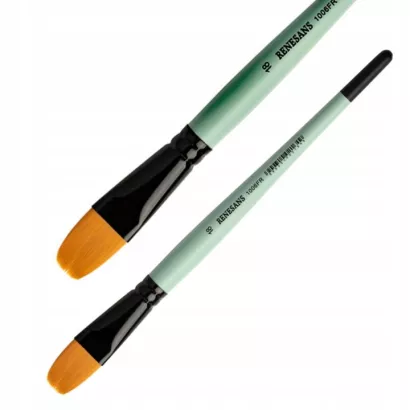 Pędzel Syntetyczny Płaski Renesans 18 Język Kota