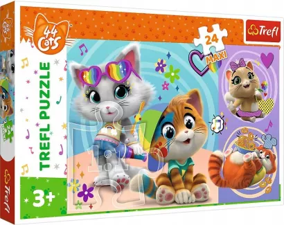 Puzzle Trefl 24 Elementy Maxi  Wesołe Kotki 44 Cats