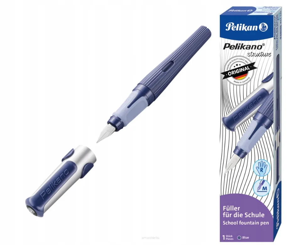 Szkolne Pióro Wieczne na Naboje Praworęczne Pelikano Blue PELIKAN