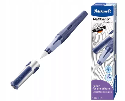 Szkolne Pióro Wieczne na Naboje Praworęczne Pelikano Blue PELIKAN