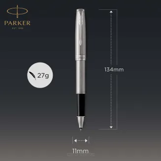 PARKER Sonnet pióro kulkowe Stainless Steel CT stal szlachetna ze złotymi wykończeniami