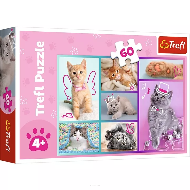Puzzle Trefl 60 Elementów Słodkie Kociaki  SmartKleks.pl