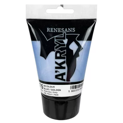 Farba Akrylowa Renesans 100ml 75 Niebiesko złoty